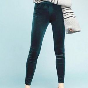 Sanctuary x Anthropologie Velvet Slim Skinny green Size L